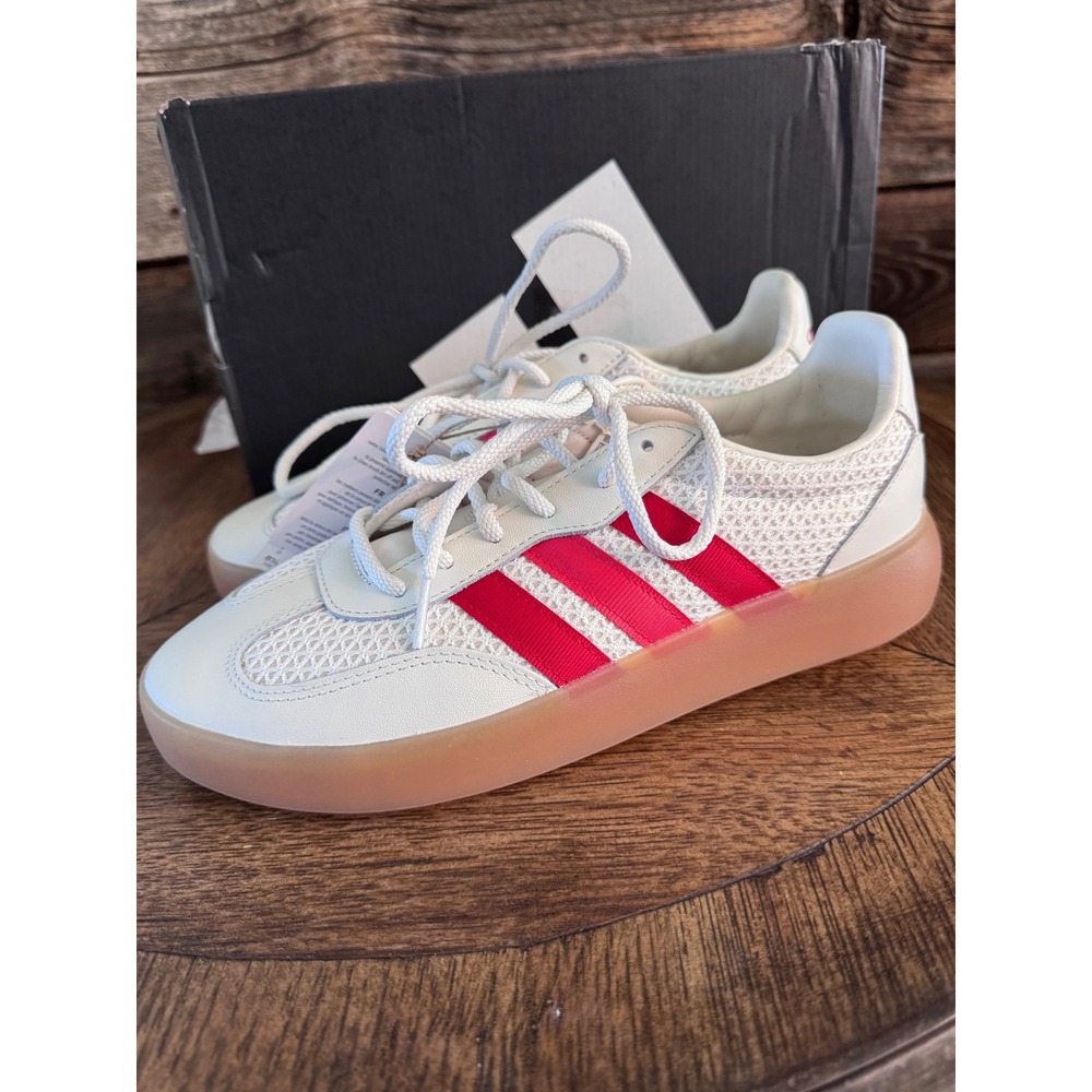 Adidas Barreda Decode White Red Gum Sole Sneakers IH1447 Womens 8.5 NEW